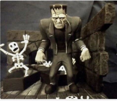 Aurora Monster Scenes Scale Frankenstein Cartoon Intro Model Ebay