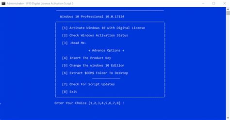 Windows 10 Digital Activation Script Permanent Activator Pro Home