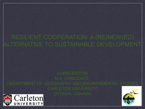 Resilient Cooperation A Renewed Alternative To Sustainable