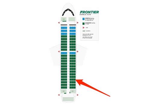 Airbus A320neo Seat Map Frontier Image To U