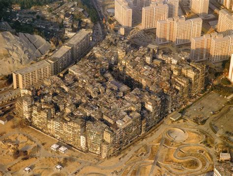 Kowloon Walled City In Hong Kong Was One Of The Most Densely Populated