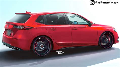 2022 Honda Civic Hatchback Gets Digital Redesign To Look Wagon Like