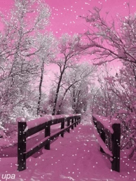 Pink Winter Snow In 2019 Beautiful Pink Christmas Winter Wonder