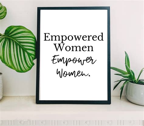 Empowered Women Empower Women Wall Art Printable Office Wall Etsyde