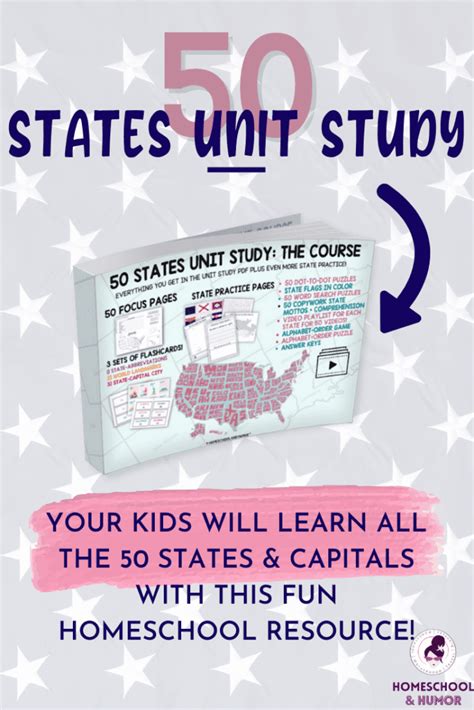 50 States Unit Study Learn All 50 States And Capitals