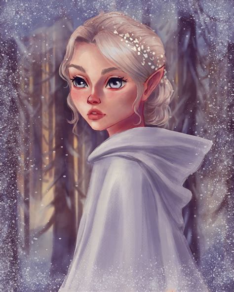 Snow Elf By Eliliumart On Deviantart