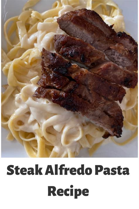 Realizing that the linguine alfredo became a 'kugel' i couldn't help but feel mortified. Steak Alfredo Pasta | All of Britnee | Recipe in 2020 ...