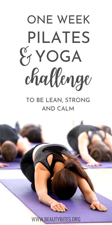 Maybe you would like to learn more about one of these? 7-Day Yoga & Pilates Workout Plan - Beauty Bites in 2020 | Yoga pilates workout, Pilates workout ...