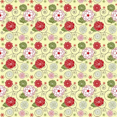 Vintage Floral Pattern Digital Art By Tilen Hrovatic