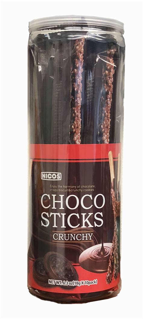 Nicos Choco Sticks Giant Chocolate Covered Biscuit Sticks Crunchy