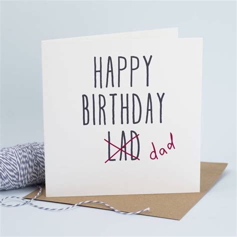 Happy Birthday Dad Funny Card By Bonnie Blackbird
