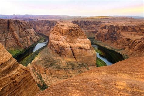 Horseshoe Bend Colorado River Glen Canyon Arizona Usa Stock Photo