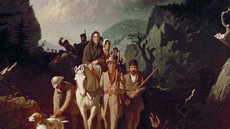 Frontiersman Daniel Boone Saves His Daughter From Native American