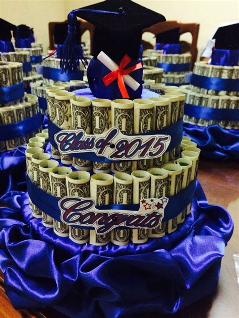 Collection page for personalized graduation gifts for him is loaded. 2014-2015 Graduation money cake for boys | Graduation ...
