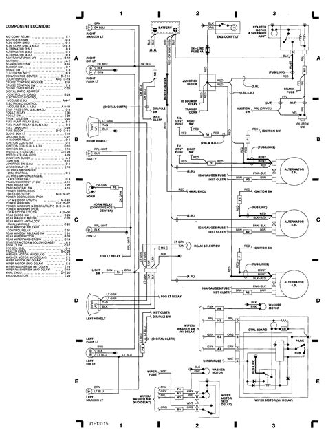 Engine Compartment Wiring Diagram 1991 Chevrolet 1500 Pickup 43 V6