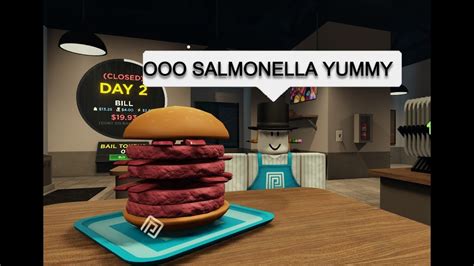 Roblox Burger Game Experience Youtube
