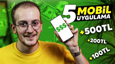 PARA KAZANDIRAN 5 MOBİL UYGULAMA Telefondan Para Kazanma Yolları