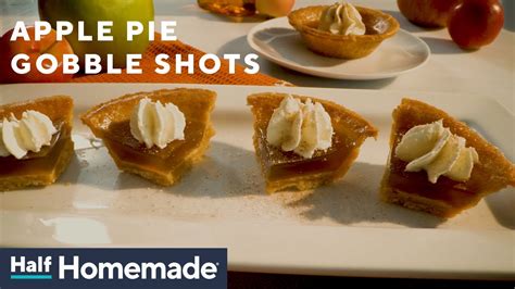 Heat in the microwave till nice and steamy hot. Apple Pie Gobble Shots | Half Homemade - YouTube