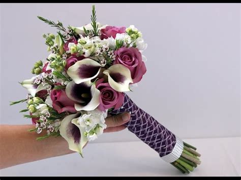 Diy Calla And Rose Bridal Bouquet Now And Eternity