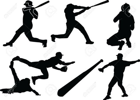 Silhouette Softball At Getdrawings Free Download