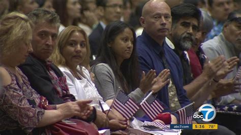 8000 People From All Over The World Become Us Citizens In Los Angeles