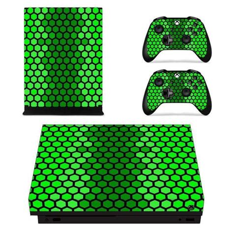 Xbox One X Skin Sticker Cover Green Color
