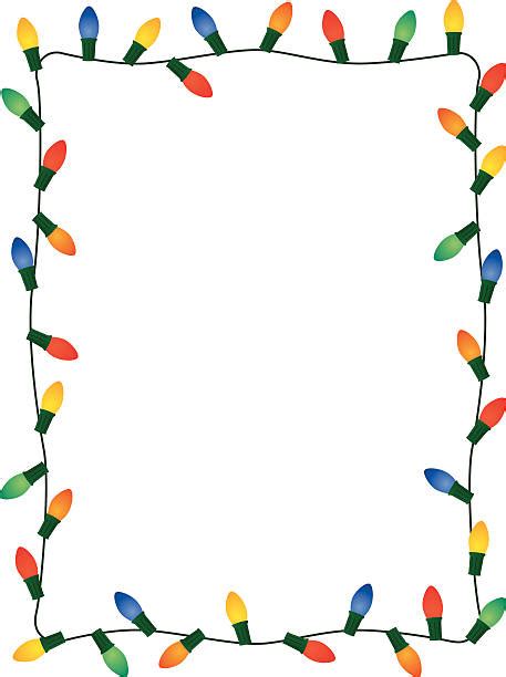 Border Christmas Lights Backgrounds Illustrations Royalty Free Vector