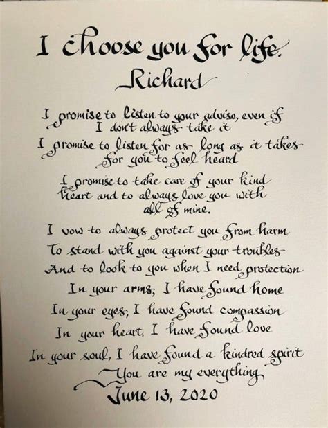Hello This Is A Great Idea To Give These Beautiful Wedding Vows To Your Spouse This