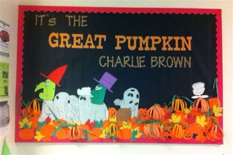 Its The Great Pumpkin Charlie Brown Bulletin Board Halloween