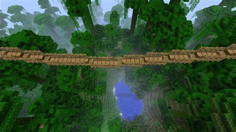 Minecraft Bridges Minecraft Rope Bridge Jungle Spawn Minecraft