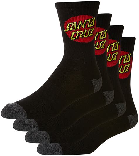 Santa Cruz Socks Crew 4pk Black Us 7 11