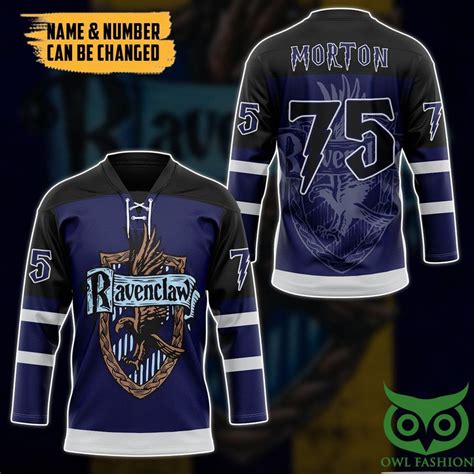 Harry Potter Ravenclaw Custom Name Number Hockey Jersey Owl Fashion Shop