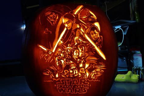 My Star Wars Force Awakens Pumpkin Carving Imgur