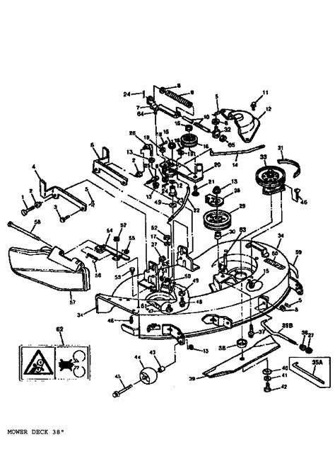 John Deere 62d Mower Deck Parts Diagram