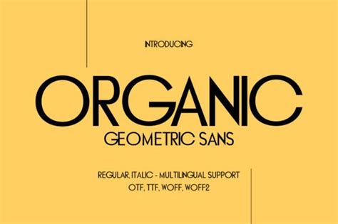 Organic Font By Minimalistartstudio · Creative Fabrica