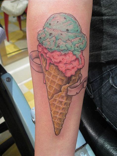 Ice Cream Tattoo If I Ever Get A Tat I Would Want Something Like This But Smaller Sweet