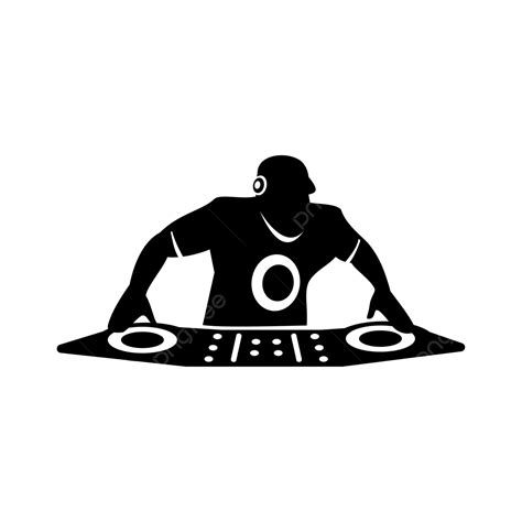 Creative Black And White Transparent Dj Icon Dj Man Dj Icon Dj Clipart Png And Vector With