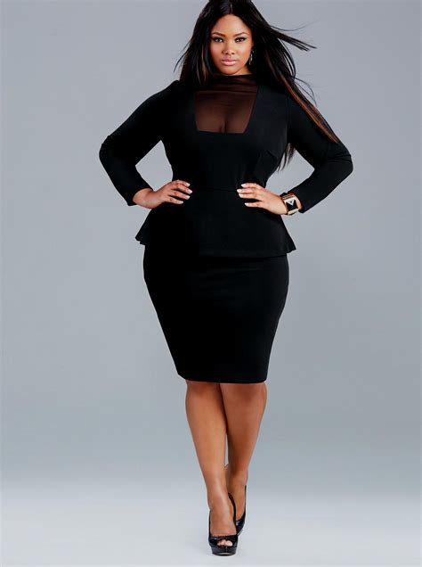 Buy Black Plus Size Party Dress In Stock