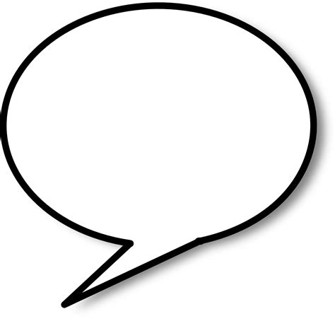 Blank Speech Bubble Template Clipart Best