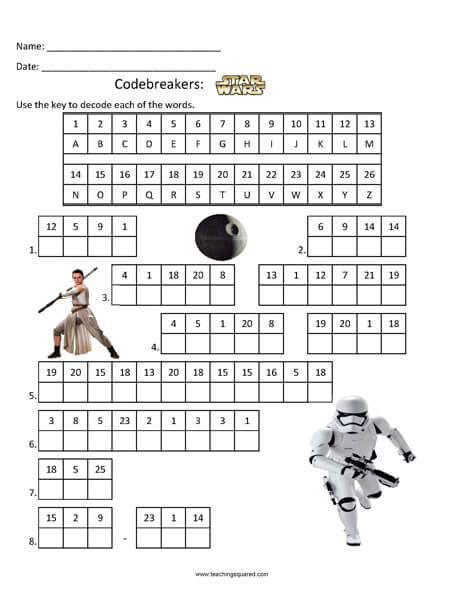 Codebreakers Star Wars 2 Teaching Squared