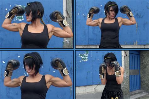 Street Fighter Muscle Girl Girls Flexing