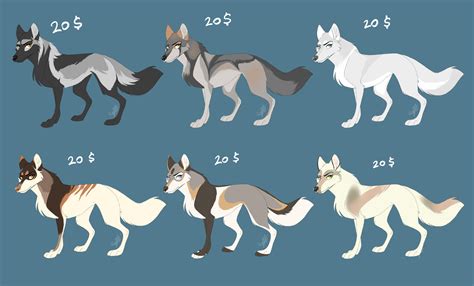 Realistic Wolf Females Adoptables Open By Penciltree On Deviantart