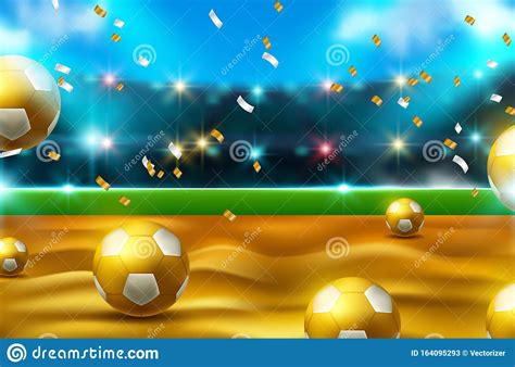 Football 2020 World Championship Cup Background Soccer Realistic 3d