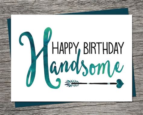 birthday card happy birthday handsome printable card