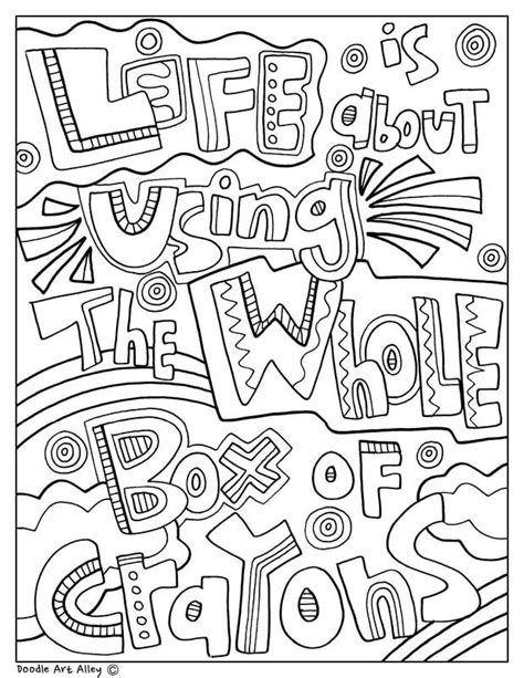 Doodle Art Alley All Quotes Coloring Pages