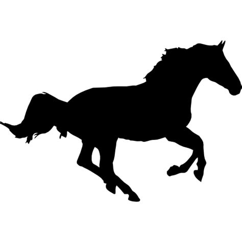 Horse136 By Freepik Flaticon Animals Pin 94 Running Silhouette Horse