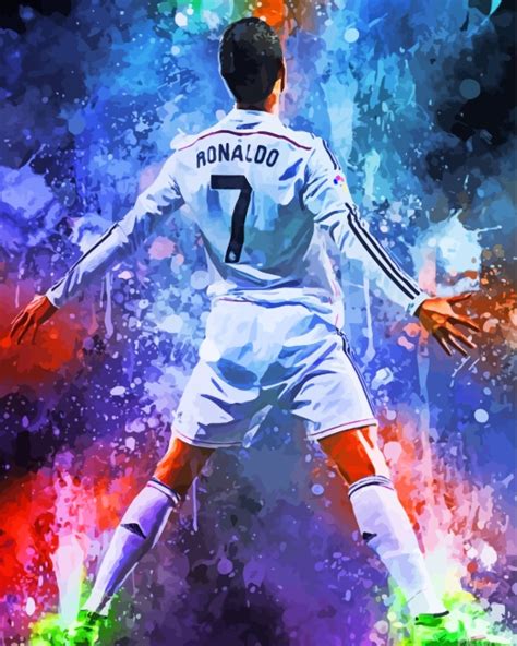 Cristiano Ronaldo Player Paint By Numbers Canvas Paint By Numbers