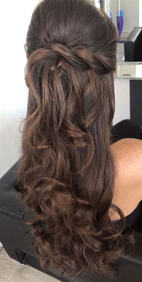 40 Best Prom Hairstyles For 2023 Classic Half Up With Subtle Waves