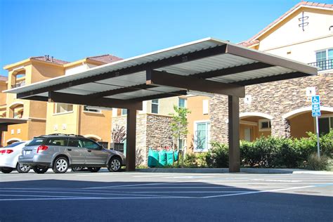 Steel roofing panels may be ordered in a wide range of colors. Standard Carports - Baja Carports | Solar Support Systems ...