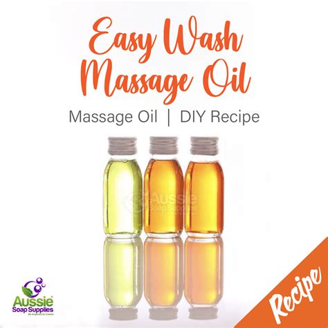 Easy Wash Massage Oils Aussie Soap Supplies